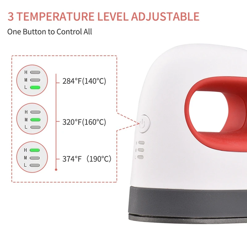 Mini Garment Steamer Handheld Ironing Machine Heat Transfer Ironing Machine Garment T-Shirt Printing EU Plug