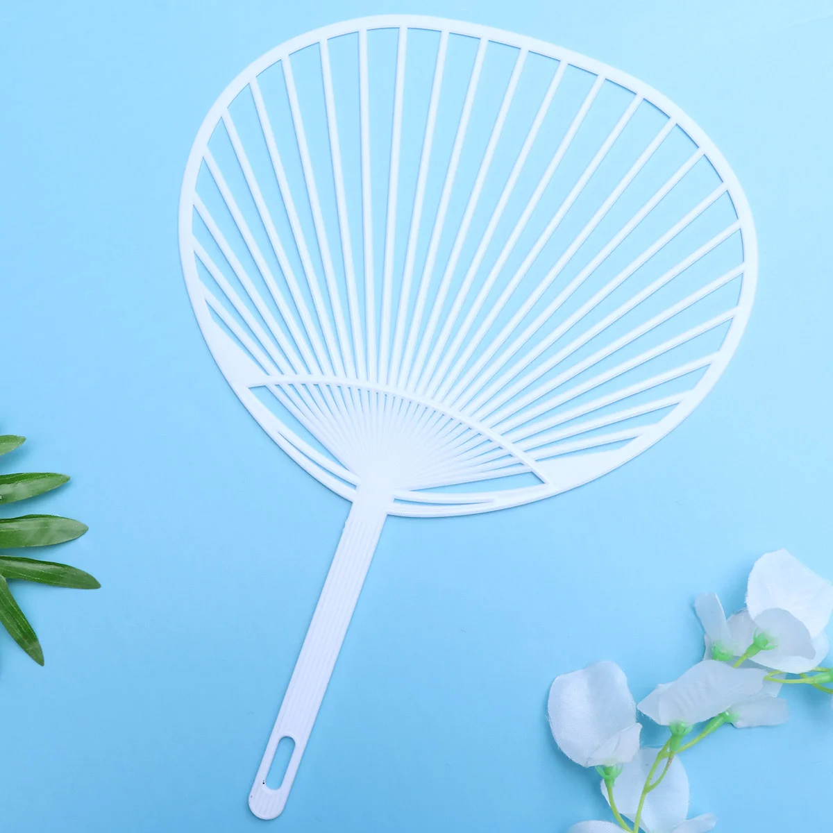 Fan Hand Kit Diy Paddle Wedding Supplies Decor Paper White Decorative Home Wall Portable Uchiwa Japanese Crafts