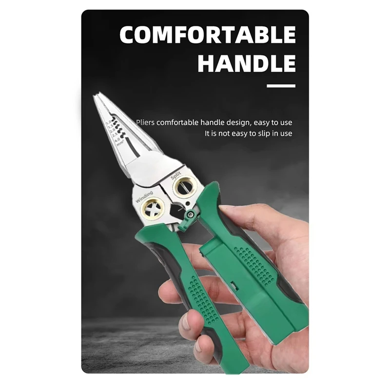 Multifunction Wire Stripping Pliers Crimper Cable Stripper Cutter For Wire Winding Electricians Measurement Hand Tools