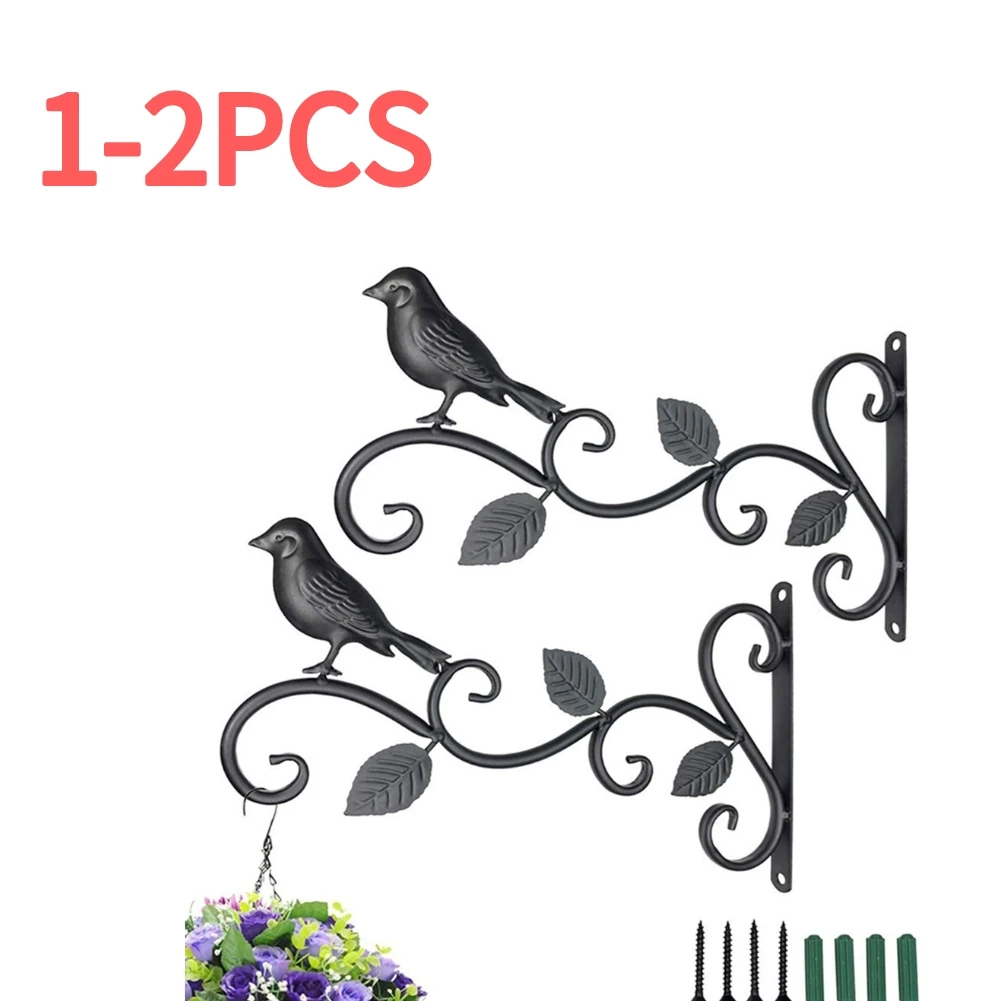 

Garden Iron Hook Bracket Metal Practical Wall Mounted Flower Pot Basket for Outdoor Indoor Hanging Plants Supplies plant hanger