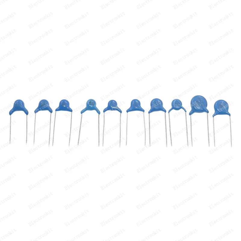 100Pcs 10Value 100pF - 4.7nF Safety Y Capacitor Assorted kit set 400VAC 101 221 331 471 681 102 152 222 332 472