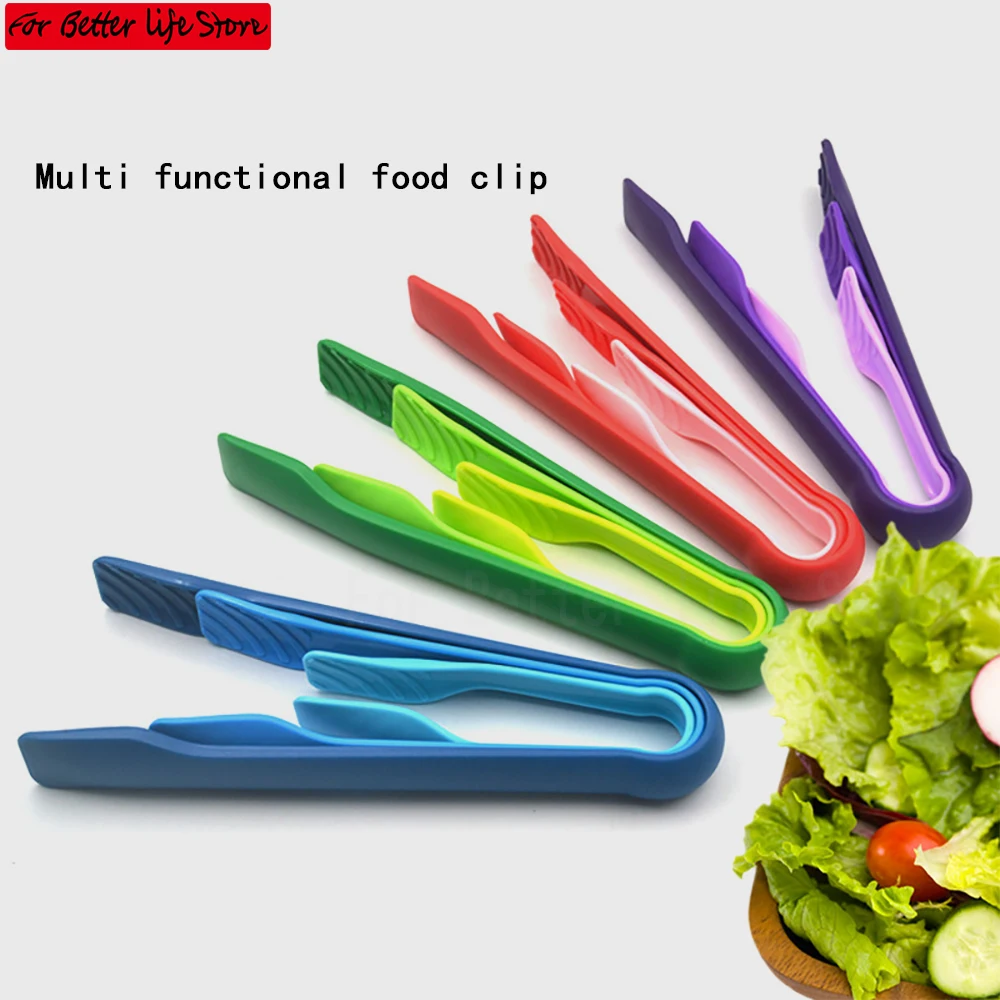 

﻿PP pinza barbecue bbq Food Tong Kitchen Tongs Non-slip Cooking Clip Clamp BBQ Salad Tools Kitchen Accessories Cake Food Clip