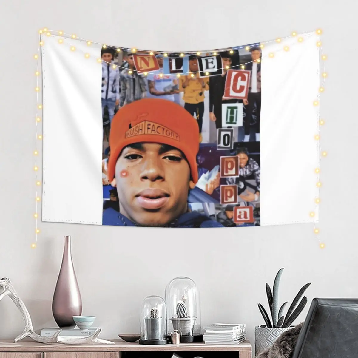 

NLE Choppa Fan Art & Gear Tapestry Custom Home Decor Accessories Room Decor Room Decor For Girls Tapestry