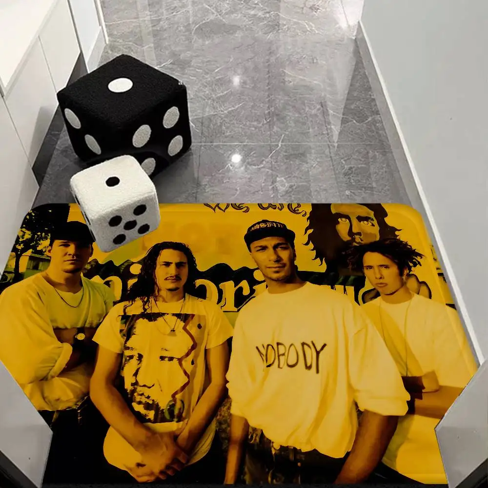 Rap Metal Band Rage Against the Machine Entrance Door Mat Washable Non-Slip Living Room Sofa Chairs Area Mat Welcome Doormat