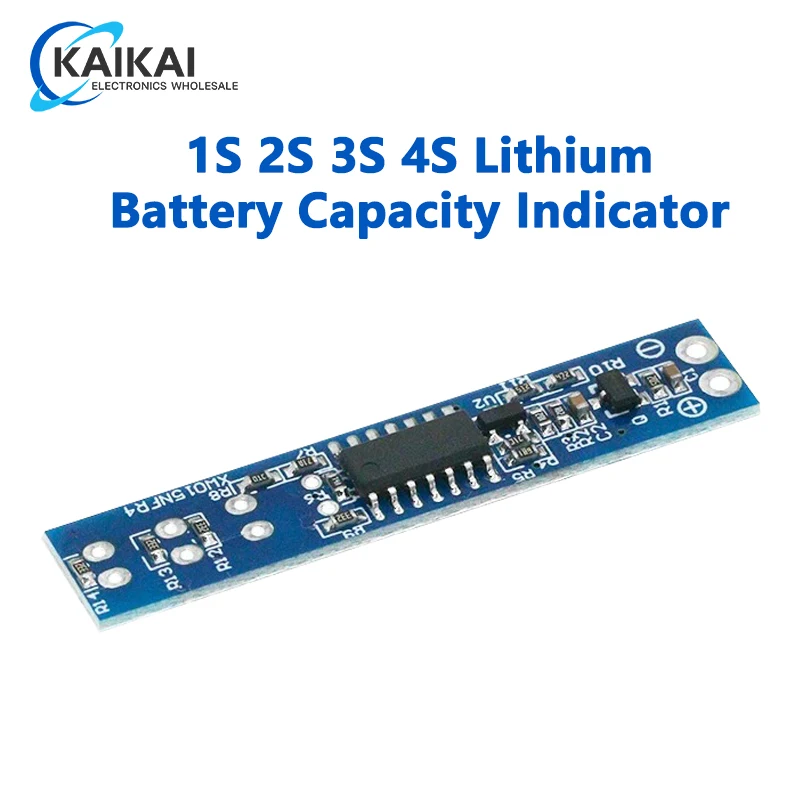 1S 2S 3S 4S Wskaźnik pojemności baterii litowej Wskaźnik LED Moduł płytki wyświetlacza Poziom mocy dla 18650 baterii litowej Zestaw do samodzielnego