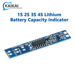 1S 2S 3S 4S Lithium Battery Capacity Indicator LED Indicator Display Board Module Power Level For 18650 Lithium Battery DIY Kit