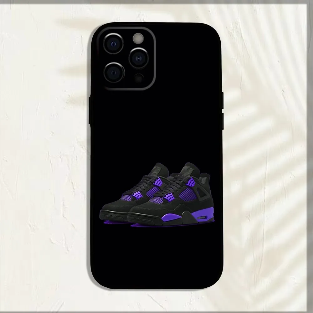 Shoes Sports Basketball Phone Case For iPhone 16,15,14,13,12,11,Pro,X,XS,Max,XR,Plus,Mini Soft Black Cover