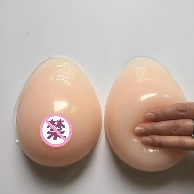 A Pair Silicone False Breast Forms Cross-dressing False Boobs Silicone Breast Prosthesis breast pad For drag queen Crossdresser