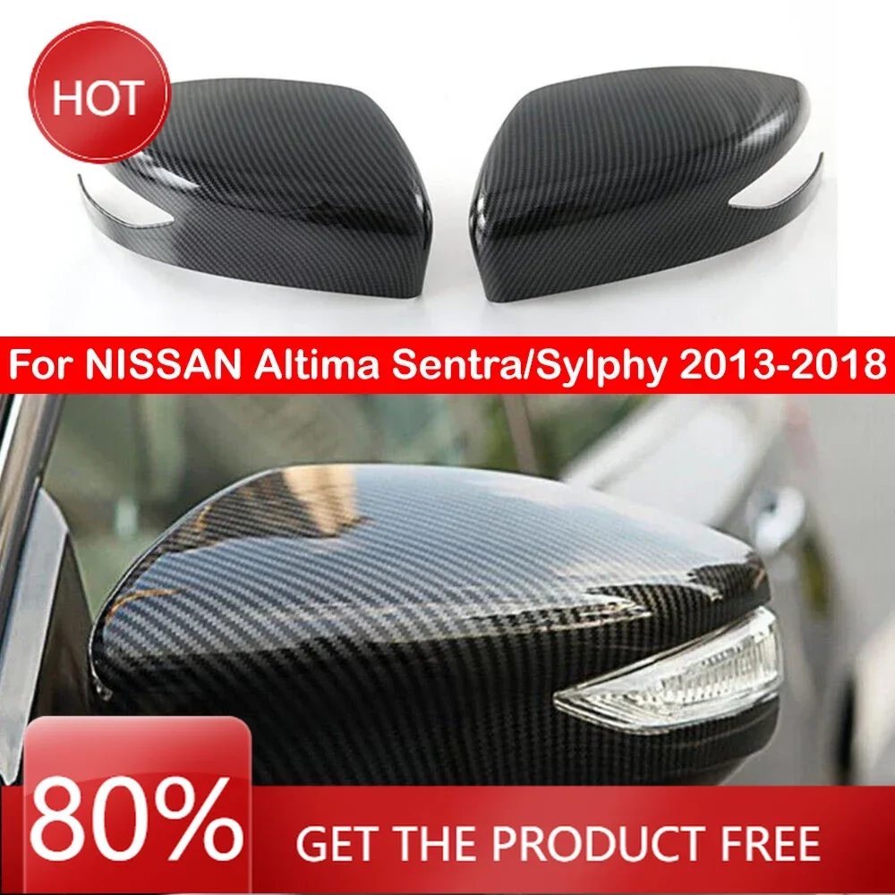 

Чехлы на зеркала для NISSAN Altima Sentra/Sylphy 2013-2018, наклейка на боковое зеркало заднего вида, крышка крыла, накладка на внешнюю дверь