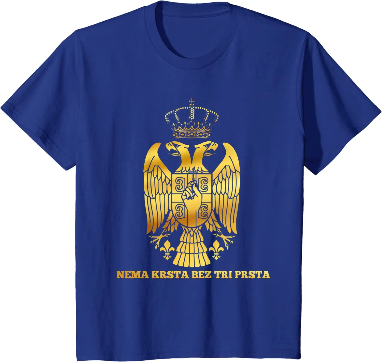 Serbian Flag Serbia Orthodox Cross Srbija Men T-Shirt Short Sleeve Casual Cotton Summer T Shirt