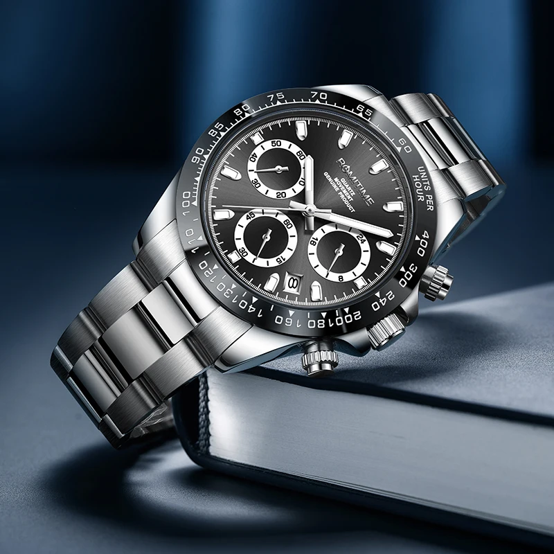 ROMITIME Neue Herrenuhr, Stahlarmband, klassischer Stil, wasserdicht, Nachtlicht, Luxusmarke, Herren-Quarzuhr