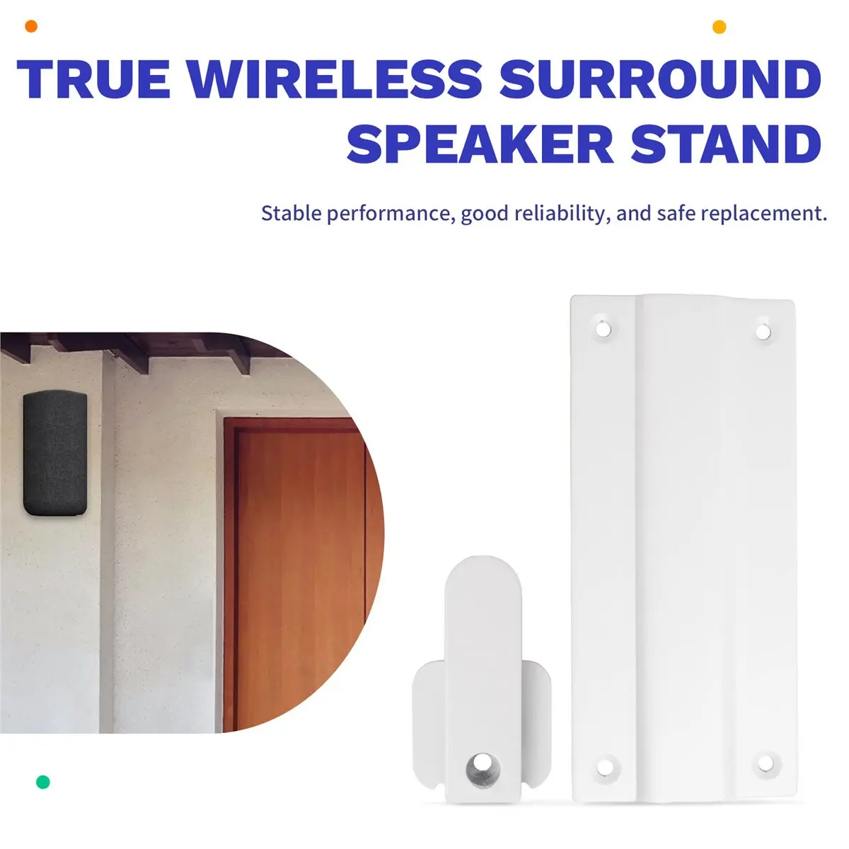 DT81 Metal Wall Mount Bracket for Sony SA-RS5 Audio Parts True Wireless Surround Speaker Bracket