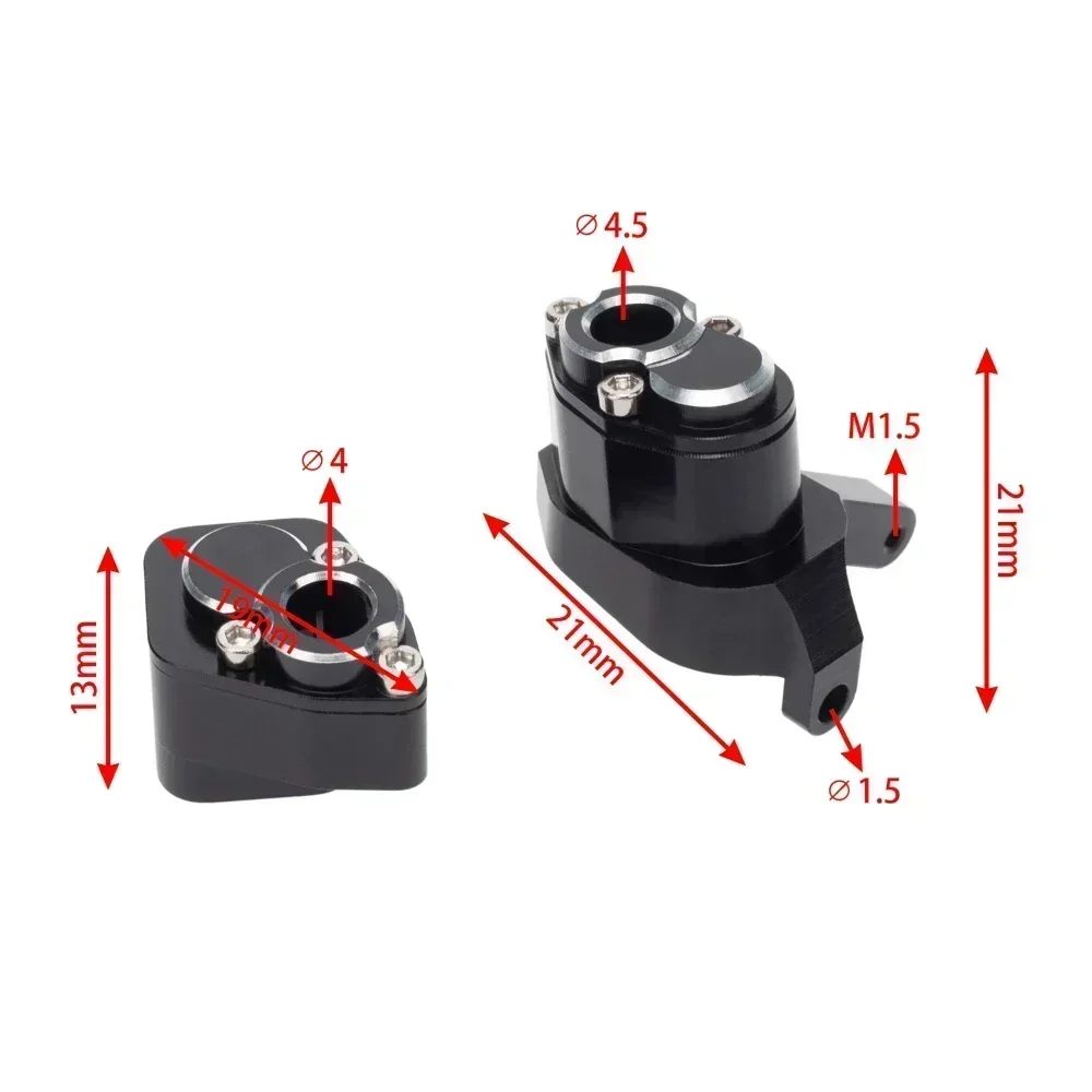 

Metal Front & Rear Axle Modify Portal Axle High Lift Portal Upgrade Parts for Axial SCX24 90081 C10