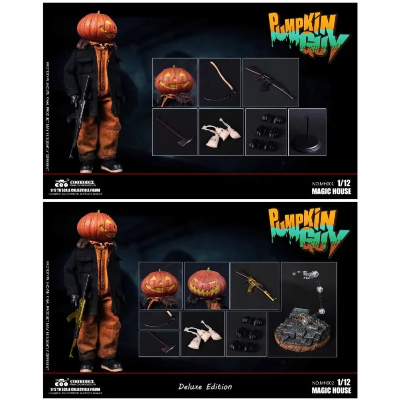 

Goods in Stock Genuine COOMODEL MH002 1/12 Authentic Pumpkin People Action Doll Collection Model Toy Boy Birthday Gift