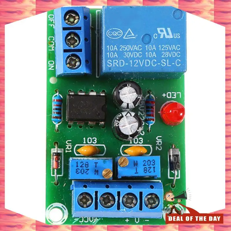 24-Hour Delivery 12V Battery Automatic Charging Controller Module Protection Board Relay Board Module Anti-Transposition Smart C
