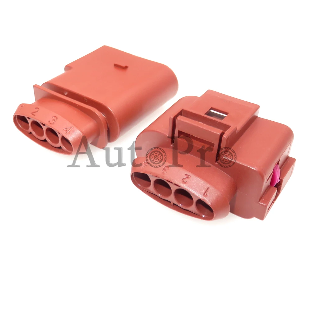 1 Set 4 Loch Auto Sauerstoff Sensor Kunststoff Gehäuse Wasserdichten Stecker Auto Zündspule Kabelbaum Buchse 1J0973824A 1J0973724A