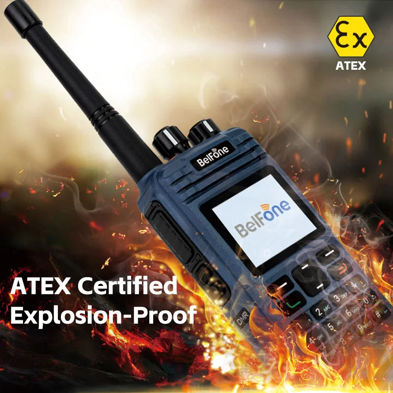

Belfone ATEX VHF UHF Взрывозащищенное радио Walkie Talkie Взрывозащищенное двустороннее радио