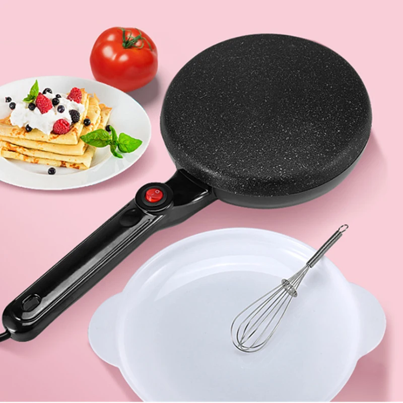 

Electric Crepe Maker Pizza Pie Pancake Machine Non-Stick Baking Kitchen Appliance Cooking Tool Breakfast Griddle Smokeless Grill