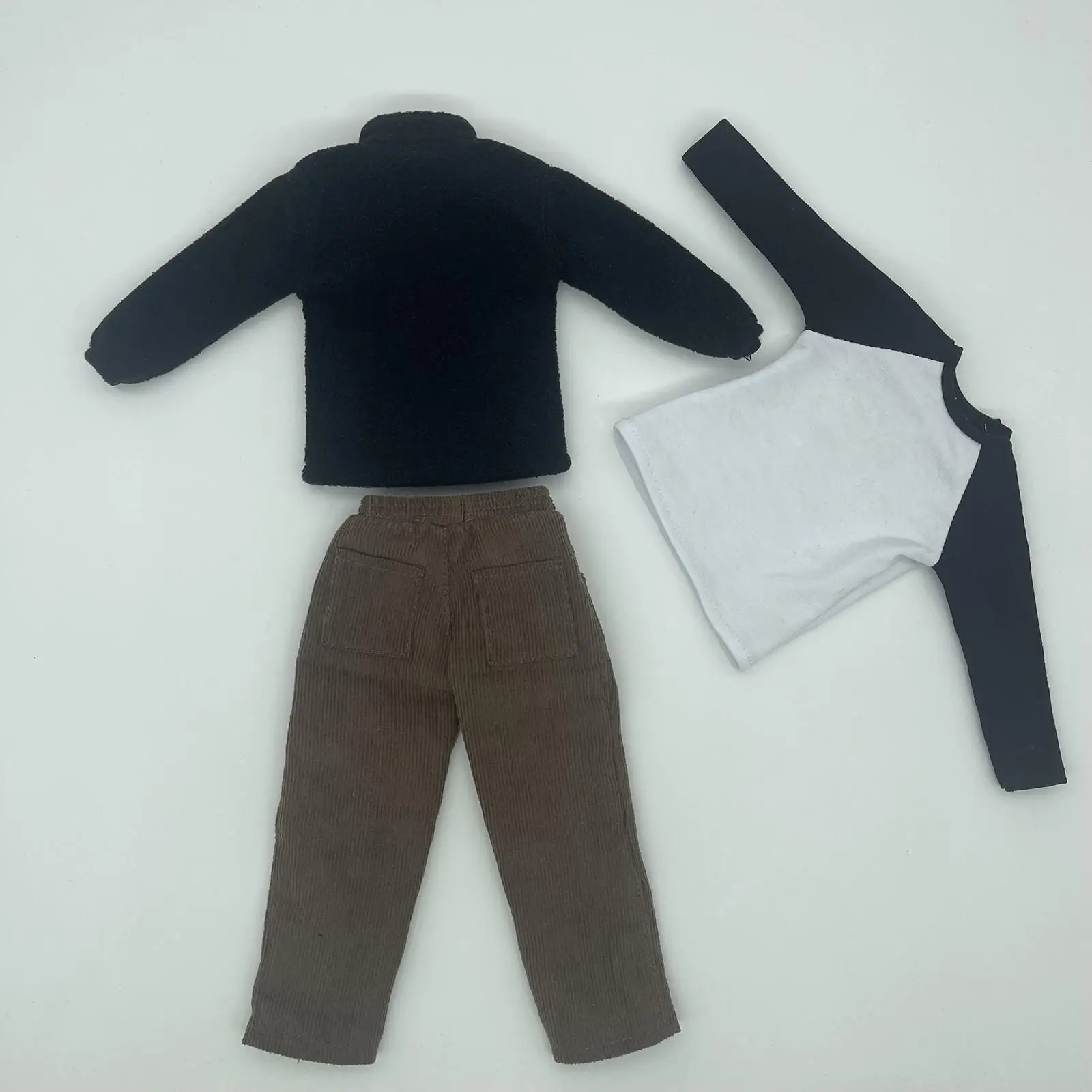 سترة صوفية بمقياس 3 × 1/6 وسراويل تي شيرت لشخصيات الحركة الذكور مقاس 12 بوصة