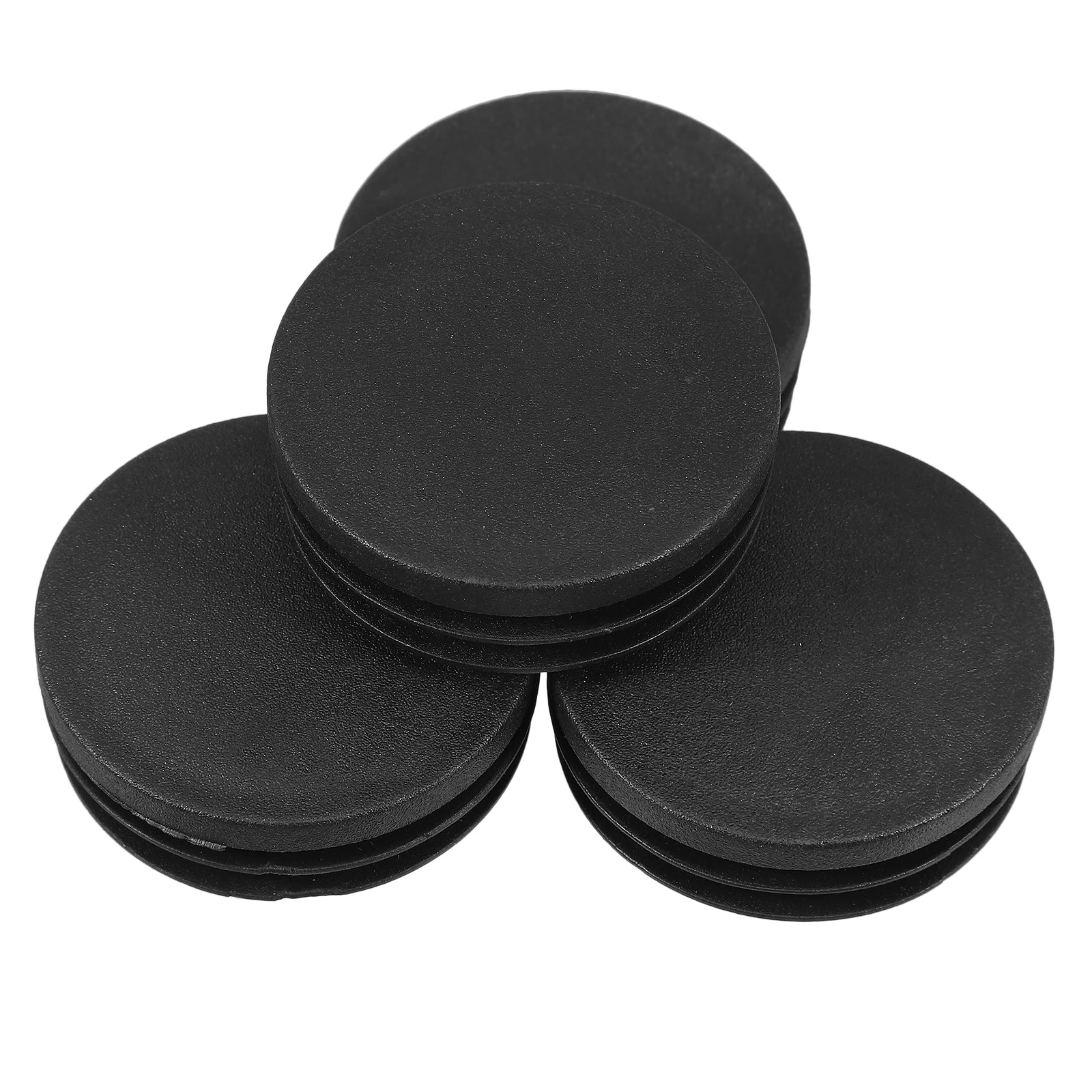 

4Pcs Round Tube Plugs Black Plastic Furniture End Caps for Desk Chair Leg Holes Sealing Floor Protector Insert Caps