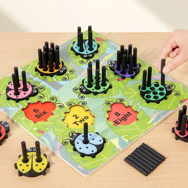 Cyfrowe narzędzie edukacyjne dla dzieci do dopasowywania, zabawka do wczesnej nauki rozpoznawania liczb i identyfikacji kolorów.