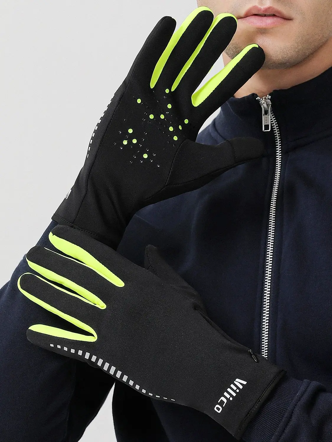 AliExpress Fezrgea Outdoor Winter Cycling, Cold Proof, Warm Delivery, Men'S And Women'S Touch Screen With Fleece Riding And Running Gloves