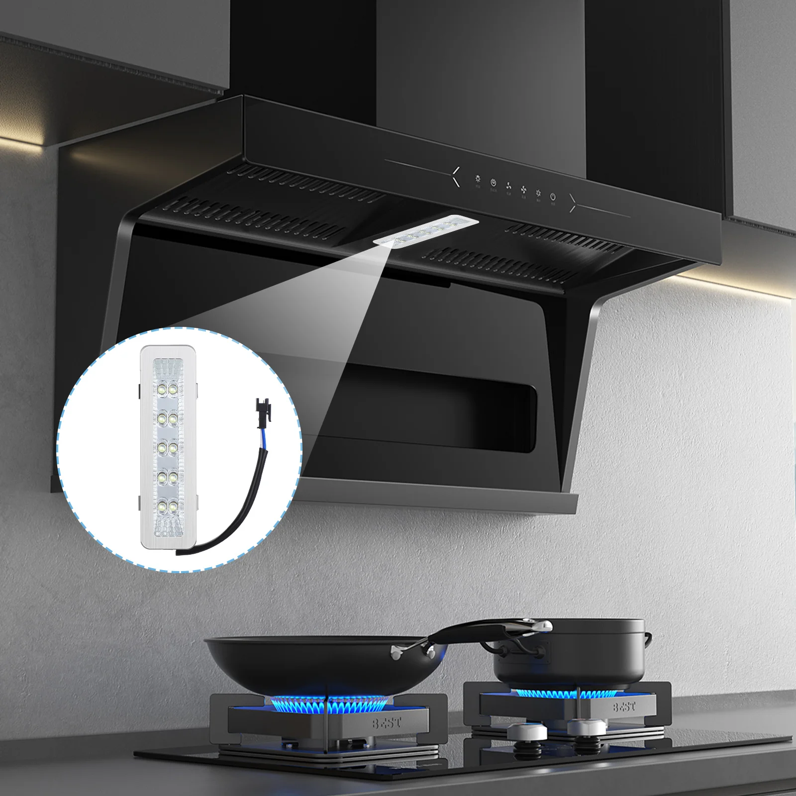 

Rectangle Led Hood Light Replacement Bright Illumination For Kitchen Range Hoods Cooker Hood Led Lights Smoke Lamp Bulb