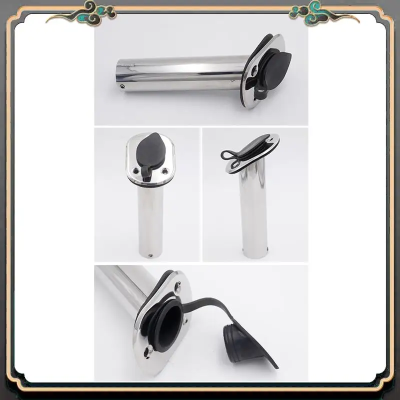 

Premium Stainless Steel Flush Mount Boat Fishing Rod Holder 30 Degree Rod Pod For Marine Boat