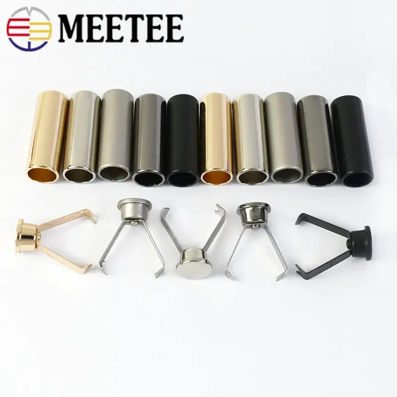 20Pcs Rope Ends Stopper Lock Metal Buckle Pendant Hanging Bell Sweater Trousers Cap Ropes Button Garment Lanyard Accessories