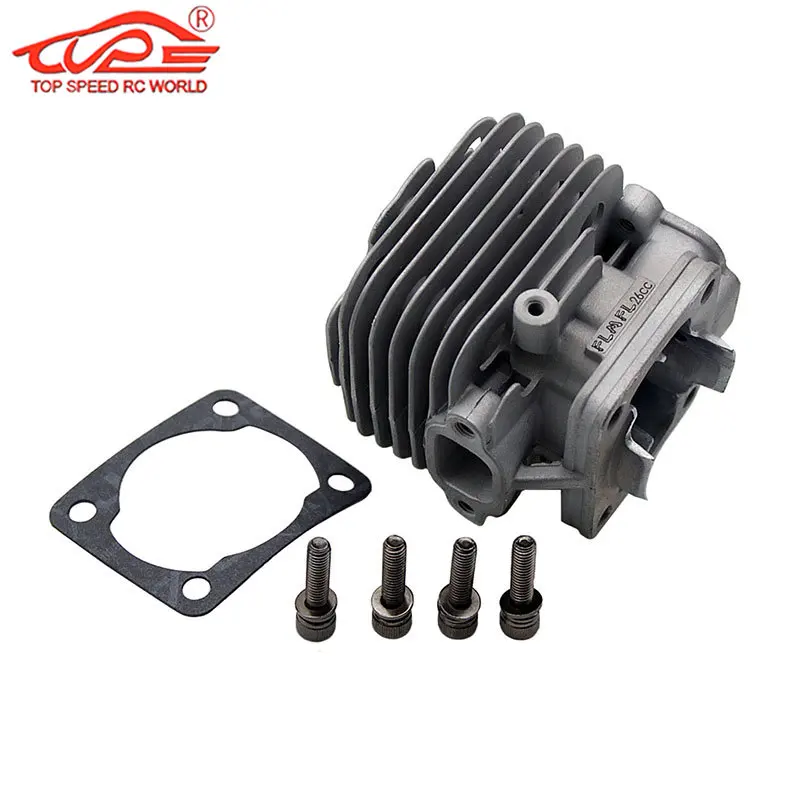 Upgrade 26CC 4 Hole Casting Cylinder Kit for Zenoah CY Rovan TSRC XJM Engine for 1/5 Rc HPI Rofun KM Baja Losi FG Goped RedCat