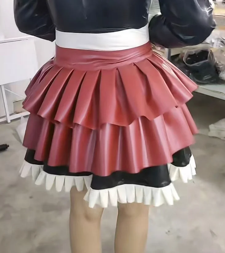 Ladies Sexy Skirts Women High Waist Skirt Skirt 100%Natural latex lantern skirt