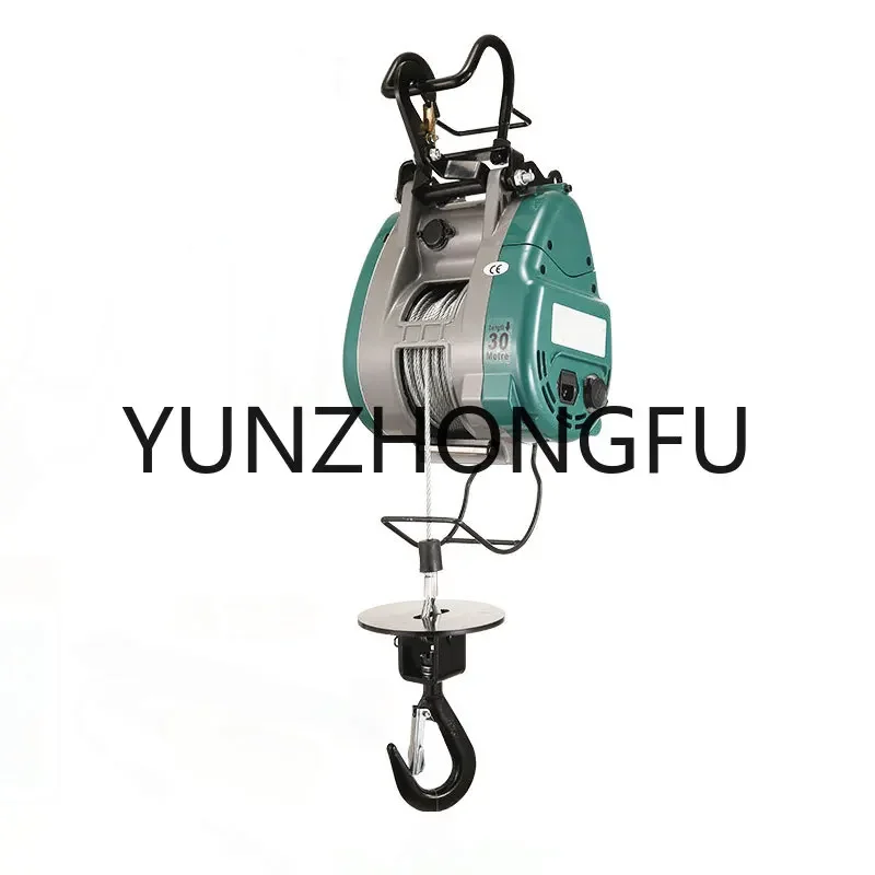 500KG 360KG hoist New upgraded double-hole small King Kong electric hoist hanging wire rope portable lift 220v crane