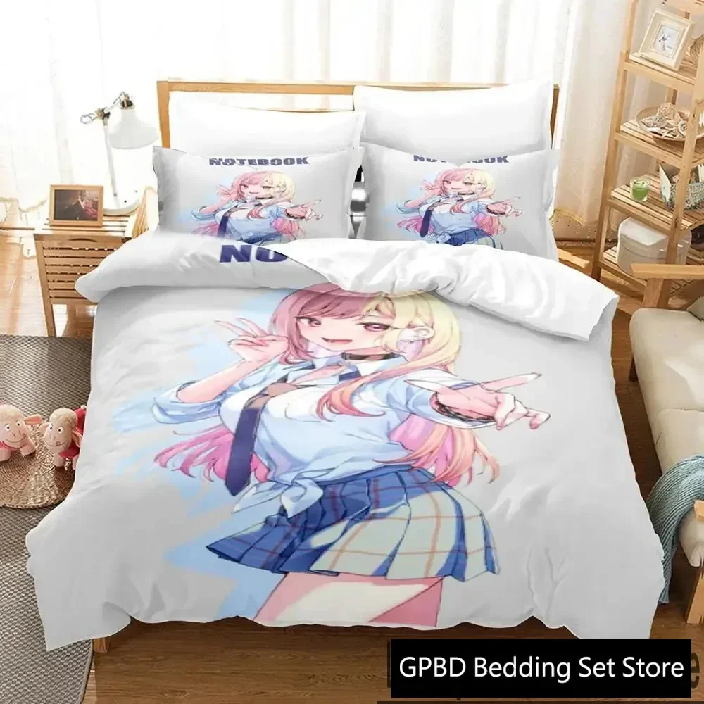 3D Print Anime My Dress Up Darling Bedding Set Duvet Cover Bed Set Quilt Cover Pillowcase Comforter king Queen Size Boys Adult