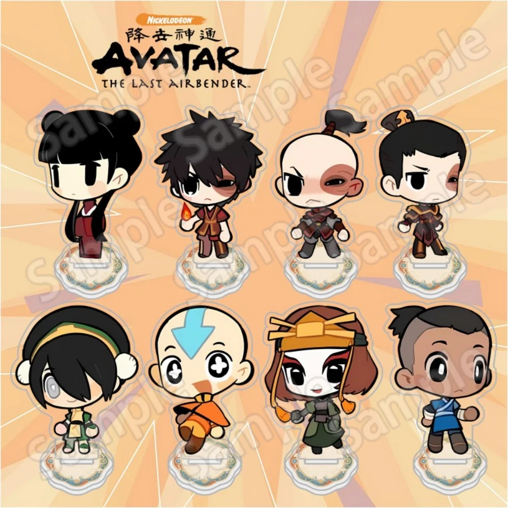 Avatar The Last Airbender Aang Zuko Toph Azula Ozai Q Version 10cm Acrylic Stand Keychain Desktop Ornament Collectible Fan Gift