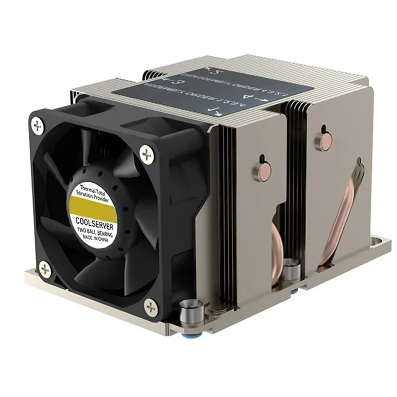 A25P LGA3647-2U-R83 Cooler 240W For Lga 3647 Narrow Type Radiator 2U Heat Sink 4 Heat Pipe Side Blow Cooling Fan