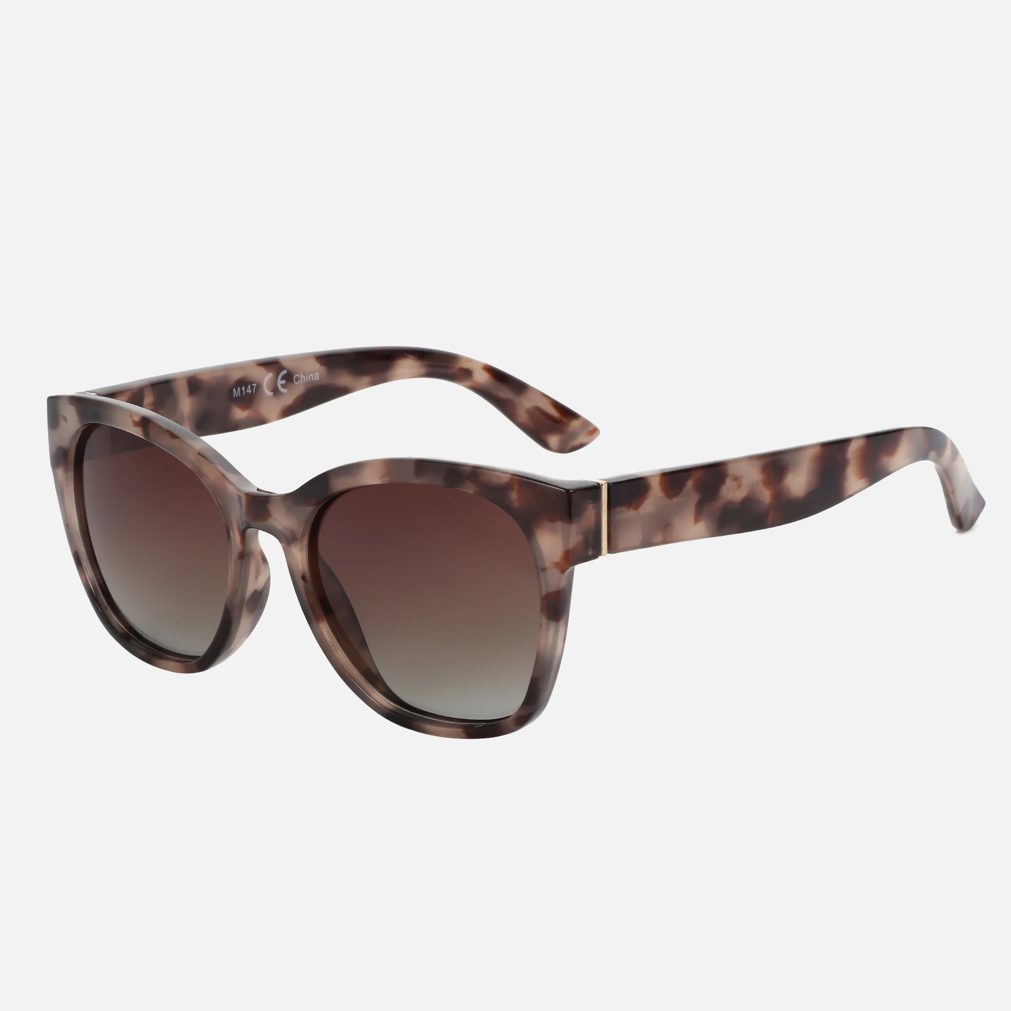 ZENOTTIC Original polarisierte Sonnenbrille mit dickem Schmetterlingsrahmen für Damen, klobige UV400-Schutz-Sonnenbrille