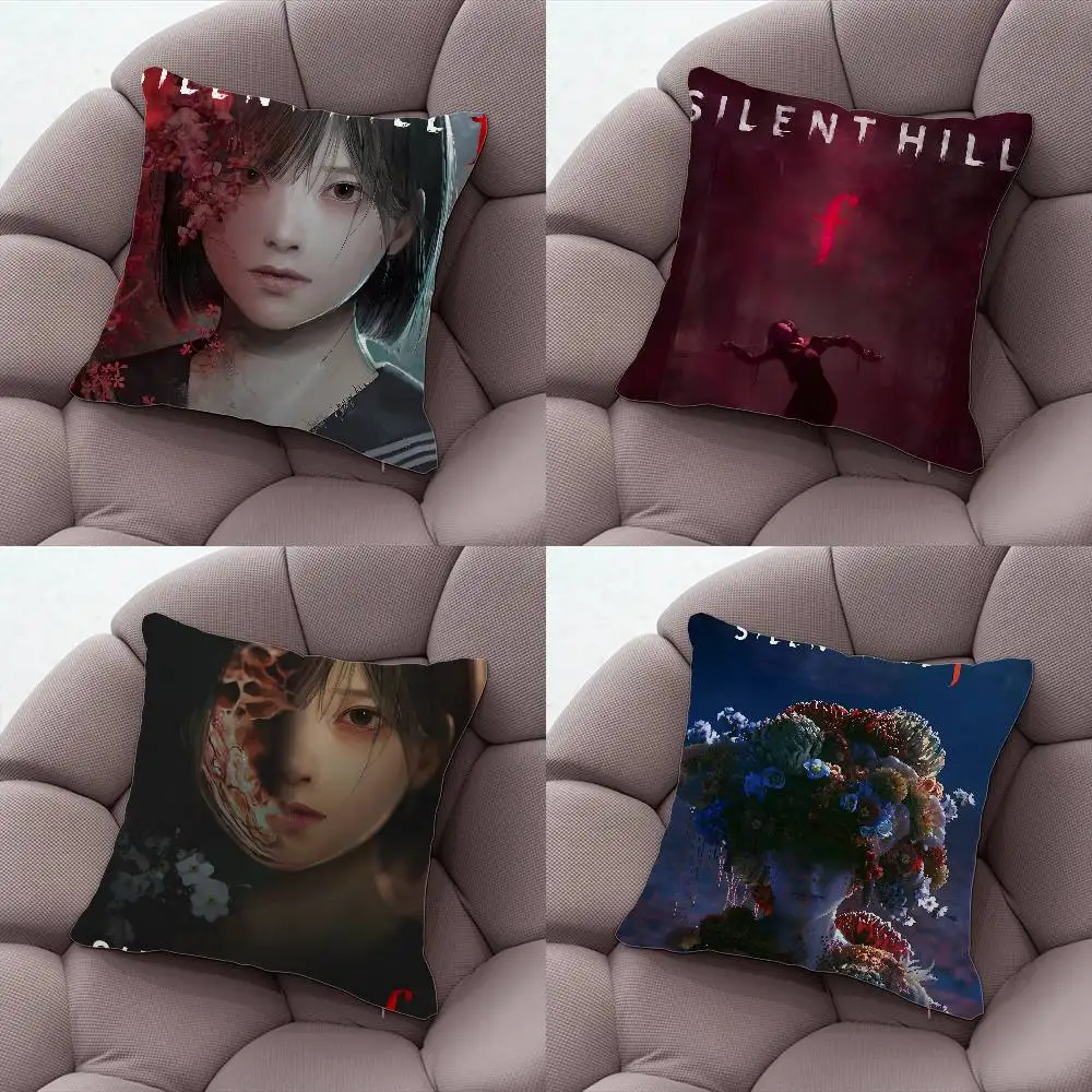 

S-Silent Hill F Horror Pillow Case Pillow Case Living Room Sofa Cushion Cover Suitable For Home Bedroom Room Decoration