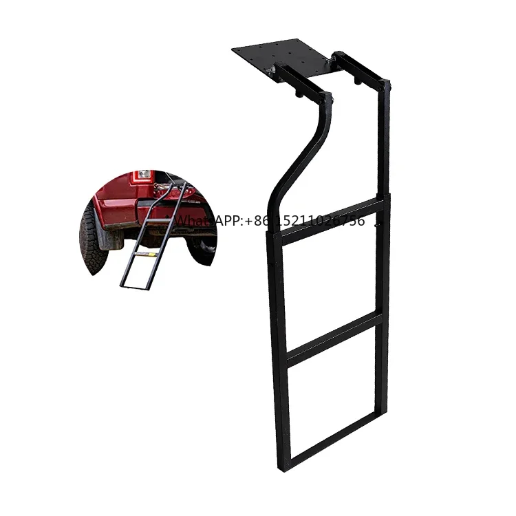 Hot Sale Universal Car Other Exterior Accessories Black Steel Pickup Truck Step Foot Tailgate Ladder