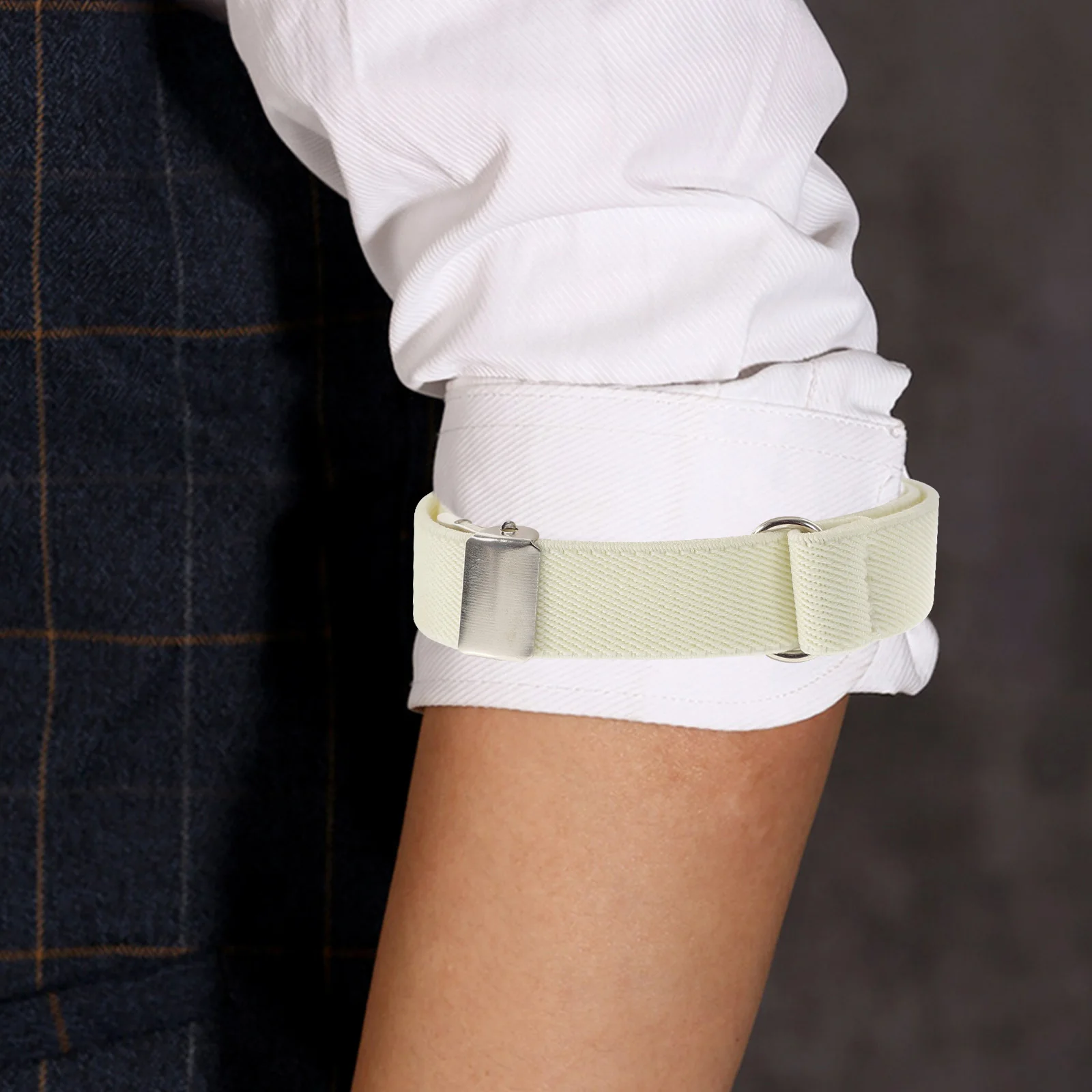 

1 Pair Sleeve Armband Unisex Elastic Stretchy Design For Shirt Jacket Sweater Cool Fashion Accessory Male Female Arm Band