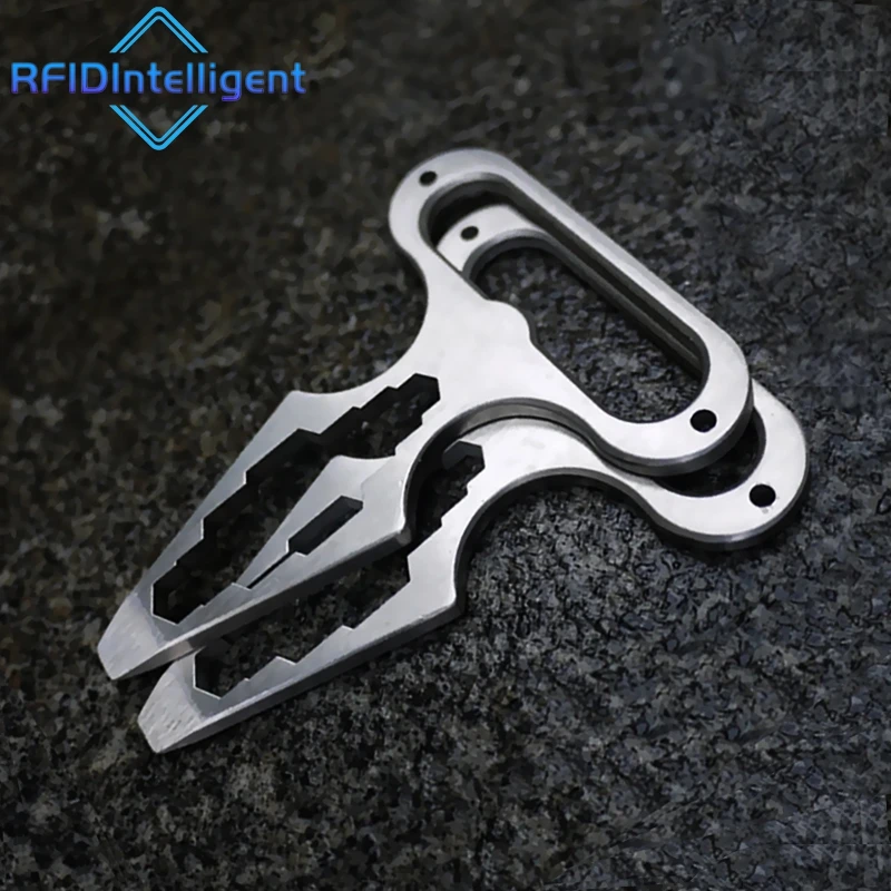 Multi-functional Stainless Steel Wrench Screwdriver Bottle Opener Self-defense Tools for Outdoor Camping Picnic Accessories