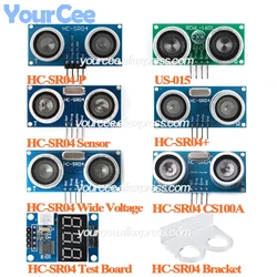 HC-SR04 Modulo sensore di distanza Rilevatore di onde ultrasoniche HCSR04 HC SR04 Staffa scheda di test per Arduino