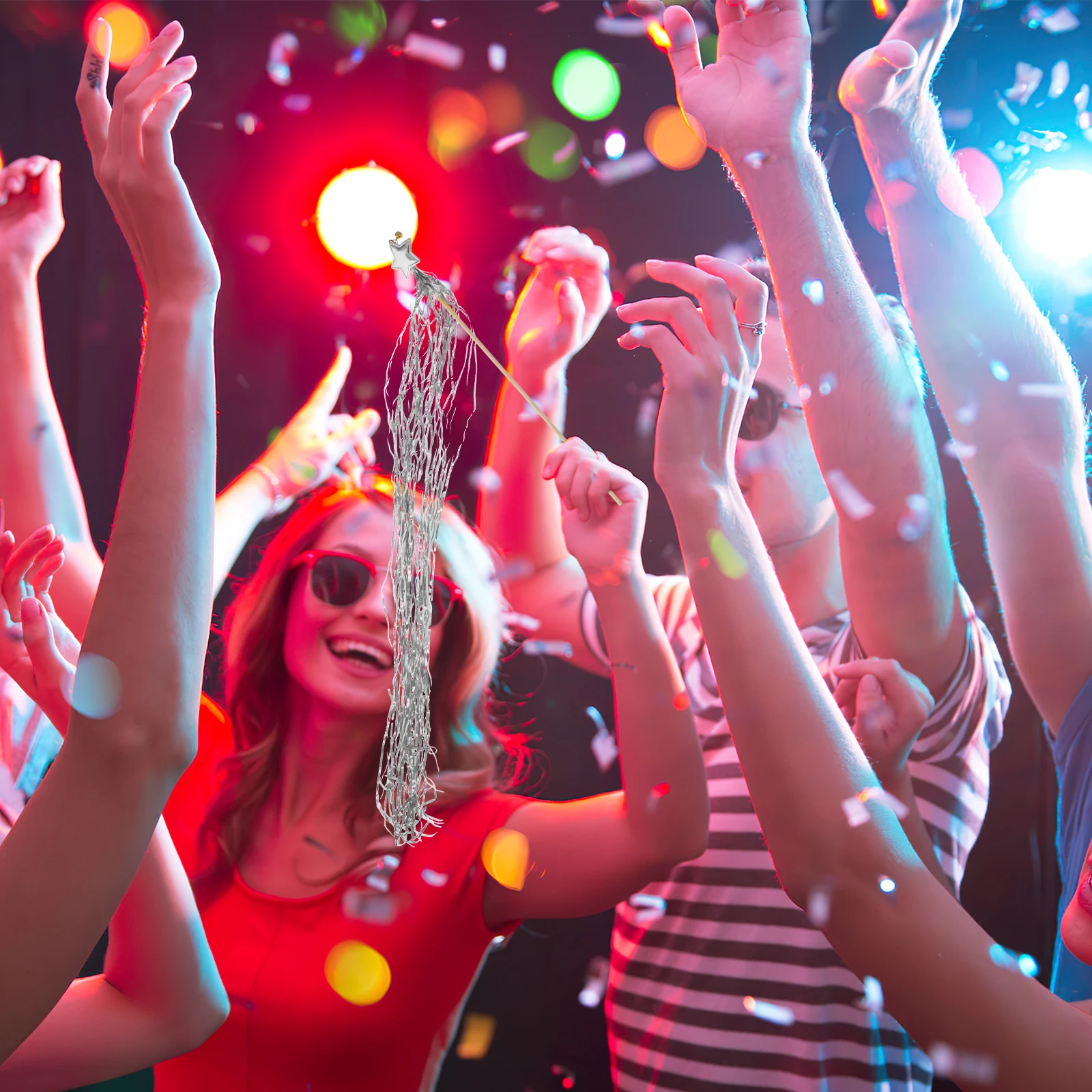 

10 Pcs Star Princess Fairy Wands Stick Birthday Decorations for Party Bulk Props Diy