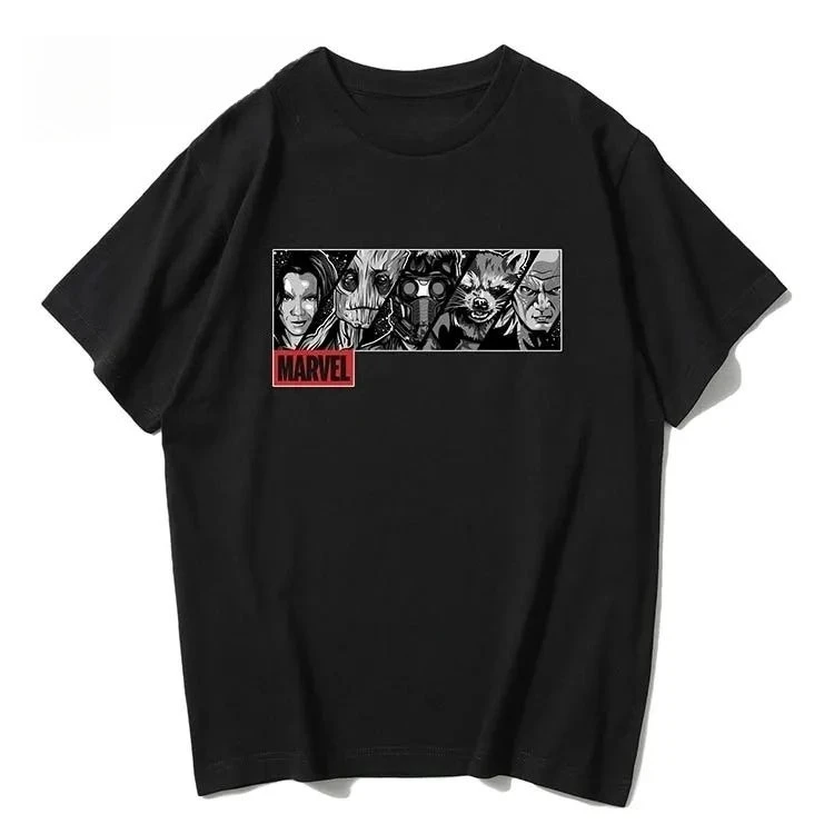 

Marvel Genuine Guardians of The Galaxy Marvel Guardians of The Galaxy Мужские и женские свободные короткие рукава с принтом