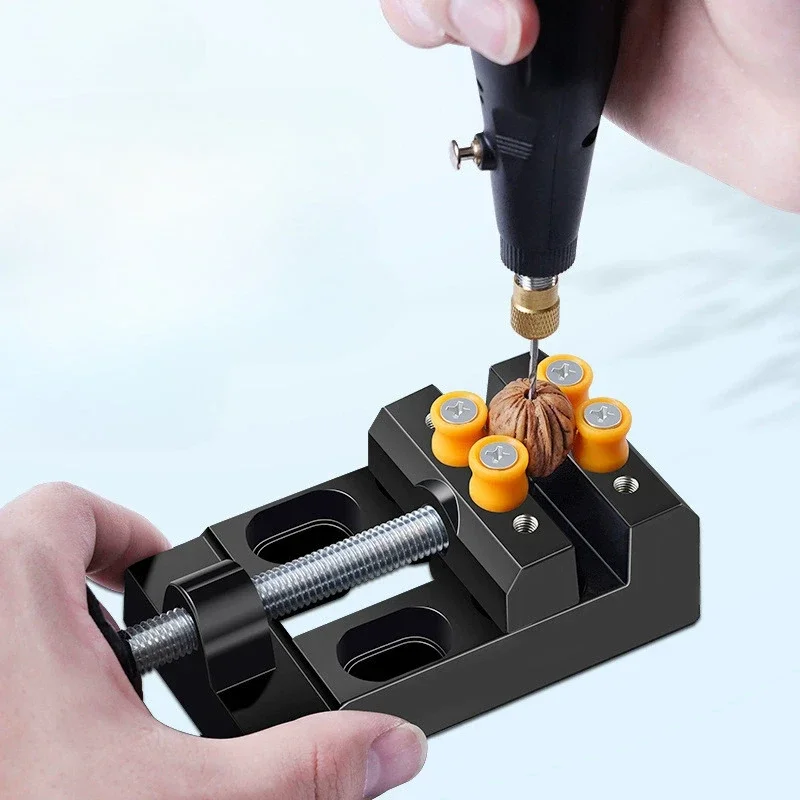 Universal Jaw Bench Clamp Mini Drill Press Table Vise for DIY Sculpture Craft Carving Jewelry Watch Repair