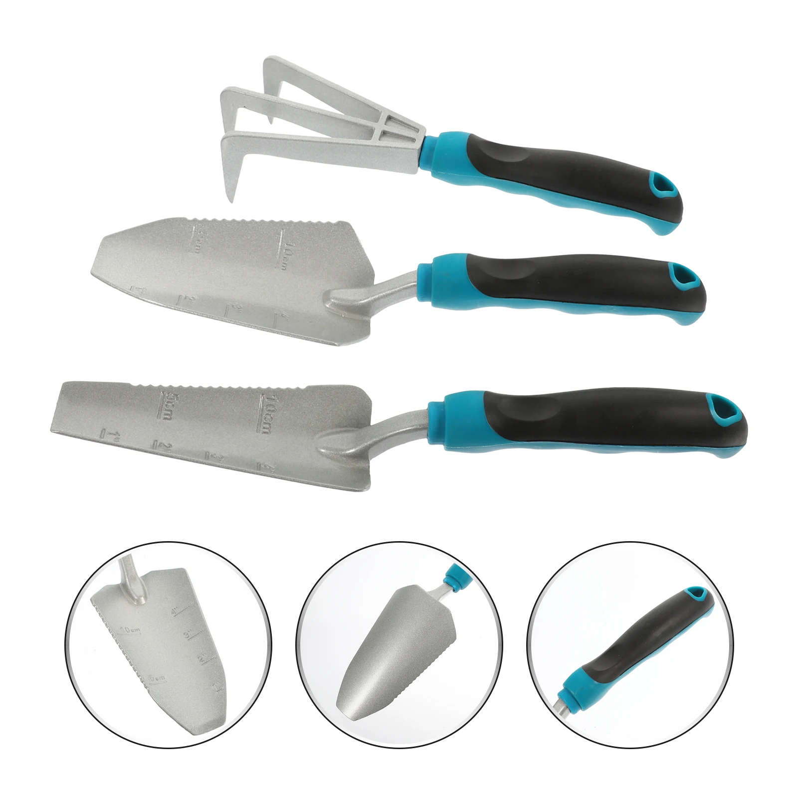 

1 Set Metal Hand Trowel Garden Rake Tool Ergonomic Reusable For Planting Weeding Bonsai Gardening Tools Set Kit Indoor Outdoor