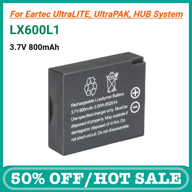 

810mAh/3.0Wh 3.7V Battery for Eartec UltraLITE UltraPAK Bluetooth Headset