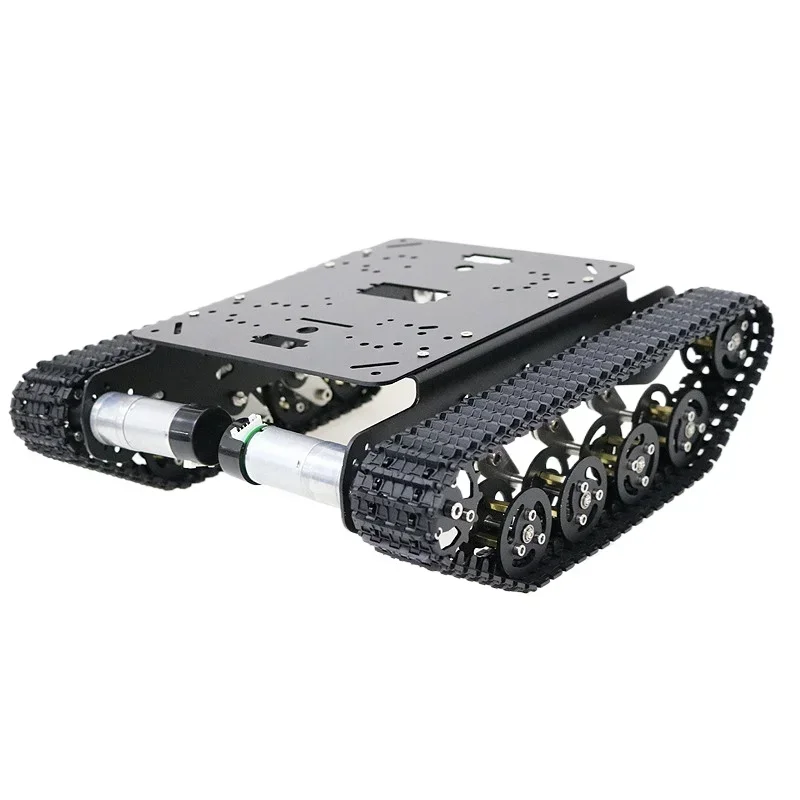 

Remote control suspension cross-country intelligent trolley assembly kit for shock-absorbing tracked vehicle metal chassis robot