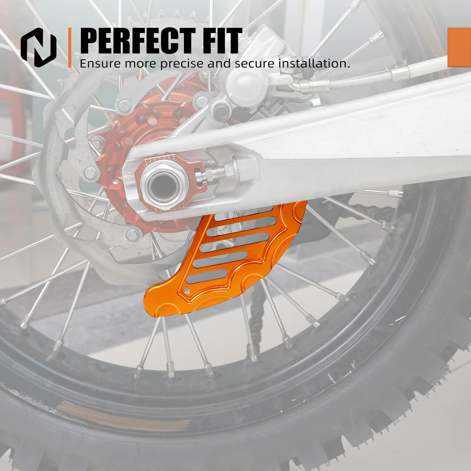 NICECNC For 2004-2022 KTM EXC 300 Rear Brake Disc Guard EXC-F 350 EXC 200 250 SX 125 SXF 450 500 530 XC XCF XCW XCFW TPI 6 Days