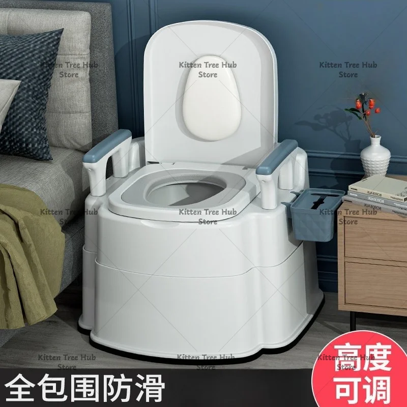bidet para sanitarios Portable Odor-Proof Movable Toilet Chair For Elderly Pregnant Adults Home Indoor Commode Seat