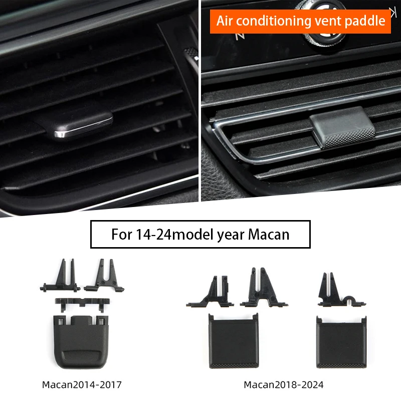 

Car Front Air Vent Outlet Tab Clip Repair Slider Air Conditioner Vent Paddle for Porsche Macan 2014-2024